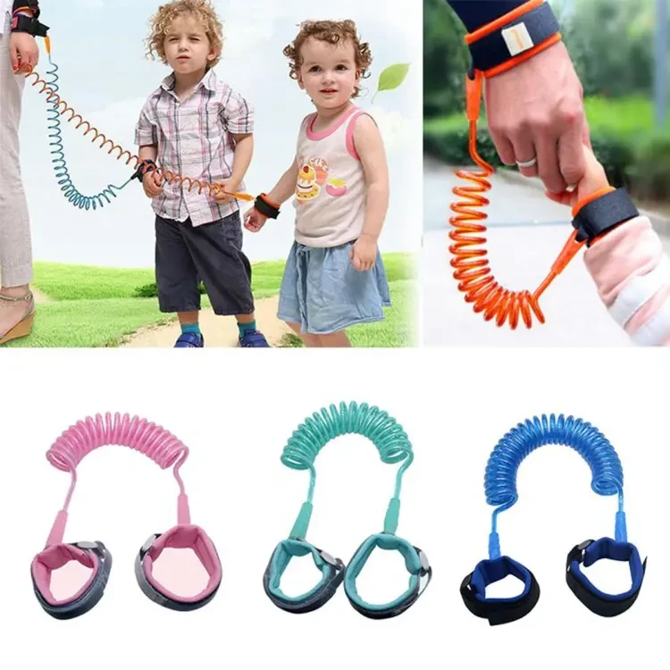 Baby Child Anti Lost Safety Wrist Link Harness Strap Rope Leash Walking Hand Belt Band Wristband for Toddlers, Kids