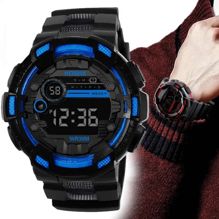 Men's Electronic Watch Eye Protection Digital Display Waterproof Fallproof Men Outdoor Sports Multi-function Watch