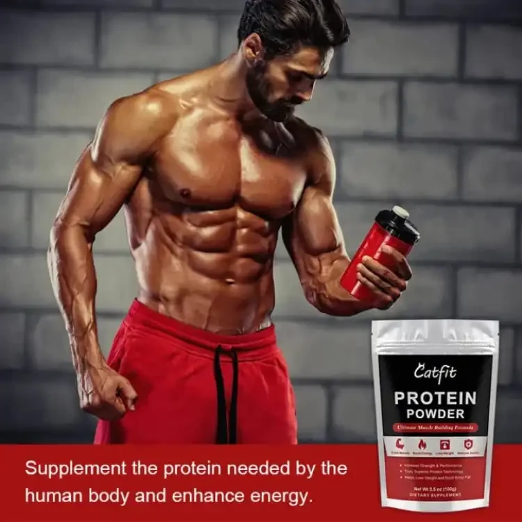 Organic Whey Protein Replenish Energy Strengthen Muscles Whey Protein Muscles Supplement Whey Protein by Catfit 8.8oz 200 gram Powder