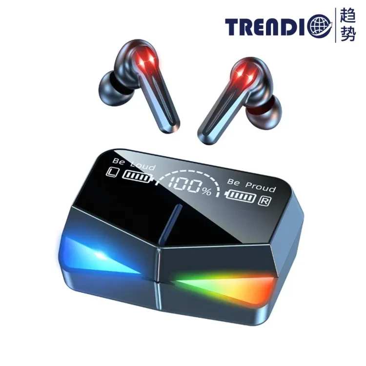 M28 TWS Bluetooth 5.1 Gaming Headset Dual Mode Wireless Earphones Sports Stereo Sound Low Latency LED Digital Display Smart Touch Earphone