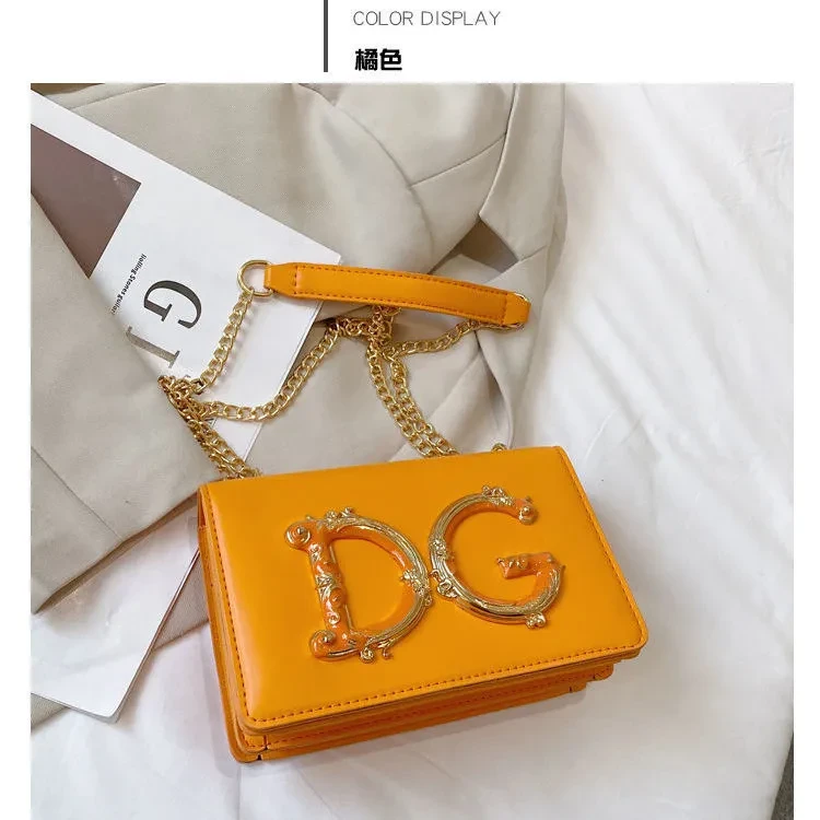 D&G Nappa Leather DG Girls Shoulder Bag