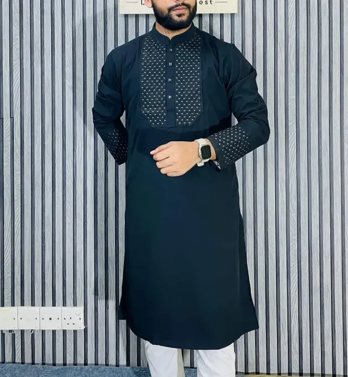 Menext Men's Elite Collection Semi Long Panjabi For Men