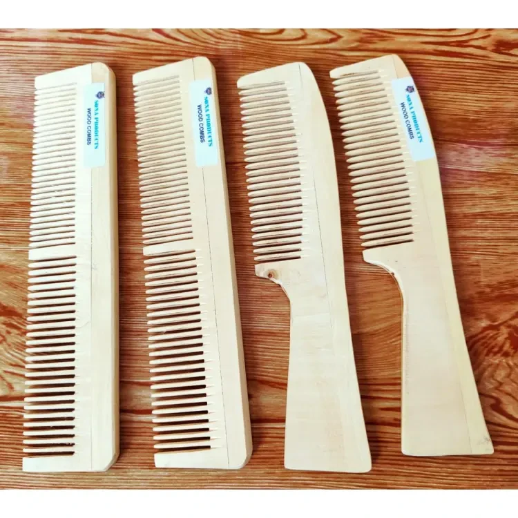 2pcs- Wooden Hair Combs