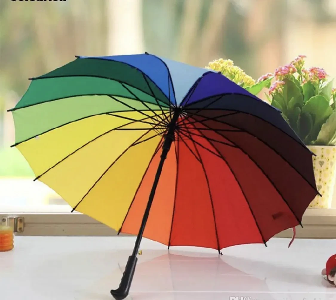 24’’ Inch Fashionable Rainbow Umbrella-1p