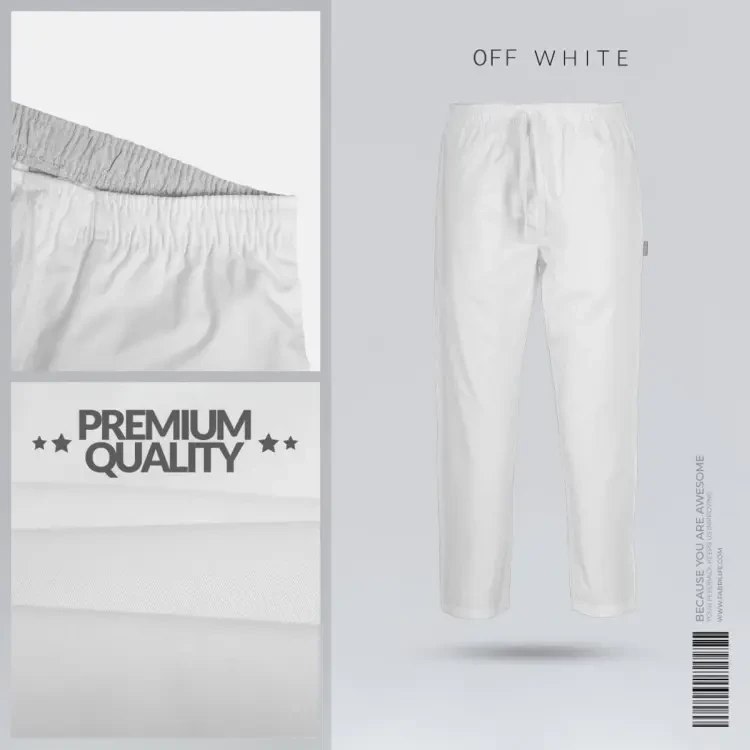 ***Mens Premium Trouser - Off White
