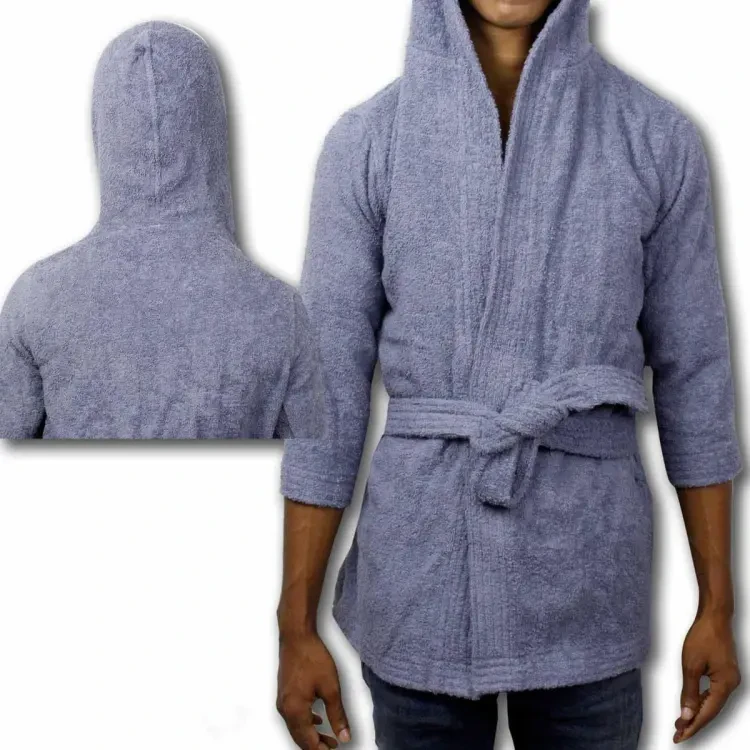 1pc Luxurious Bathrobe_For Adults, Unisex, 100% Pure Cotton, So Soft & Comfortable