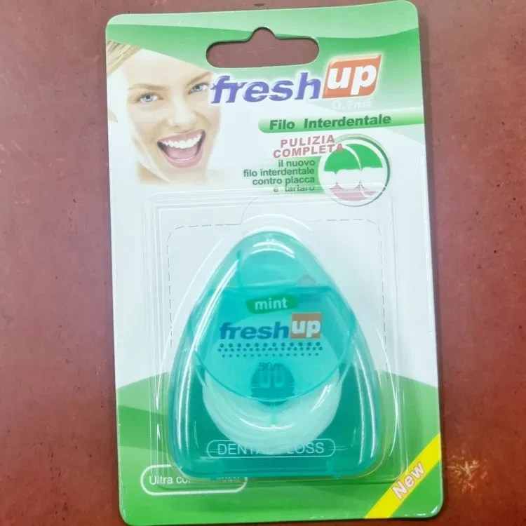 Fresh Up Oral Care Dental Floss Mint Flavour 50 meter (Factory Sealed) by DD