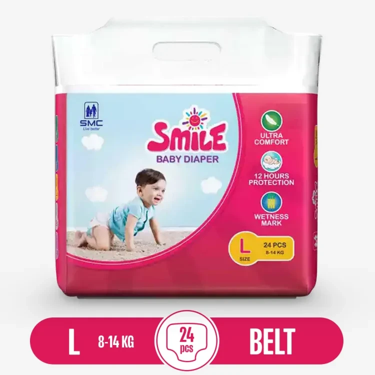 Smile Baby Diaper Large (L) (8-14 kg) - 24 pcs