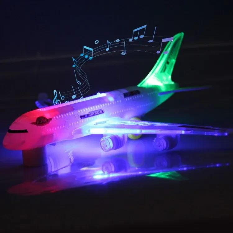 Airbus A380 Model Airplane Electric Flash Light Sound Toys Gift for Children