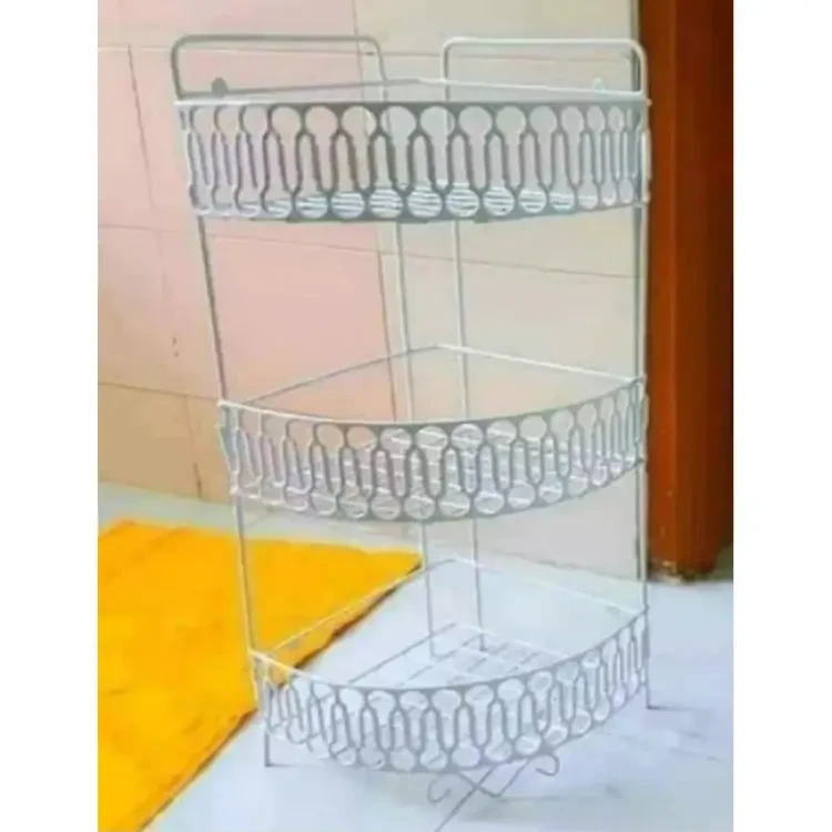 Maximize Your Kitchen Space With The 3 Steps Hanging Corner Storage Rack Organizer - Convenient And Practical Storage Solution