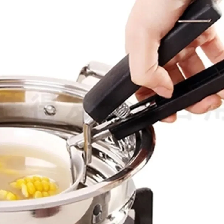 Houseeker Non-slip Stainless Steel Anti-scalding Clip Creative Multi-function Bowl Clamp Kitchen Tools