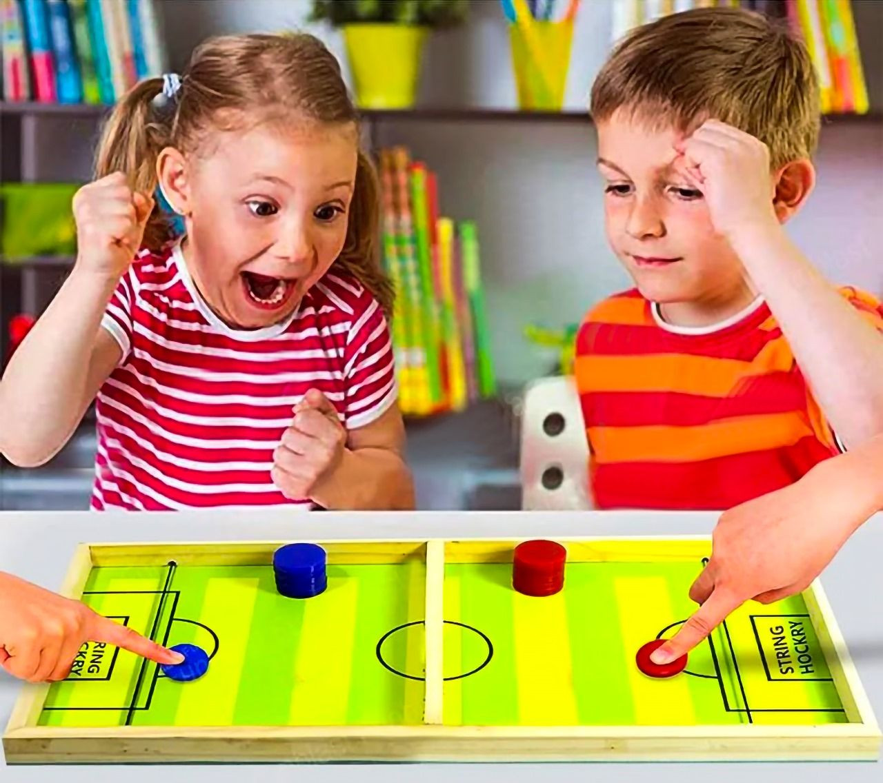 Family Foosball Game Table Parent-child Interactive Hockey Game Toy Table Board Game Sling Puck Puzzle Board Game Toys For Kids