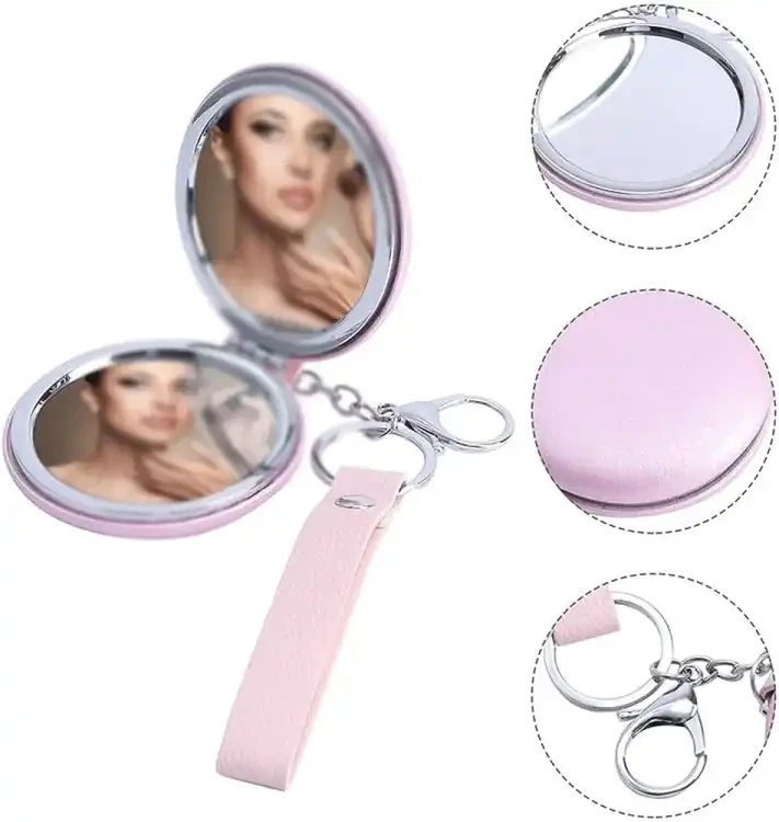 1Pcs Makeup Mirror Mini Makeup Pocket Cosmetic Mirror