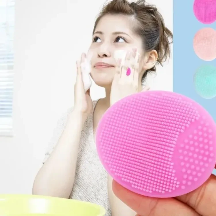 2pcs Soft Silicone Face Scrubber Exfoliating Brush