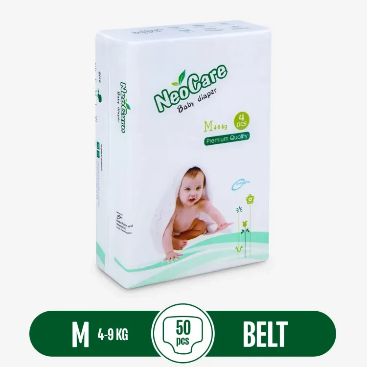 Neocare Belt System Baby Premium Diaper M (4-9 kg) - 50pcs