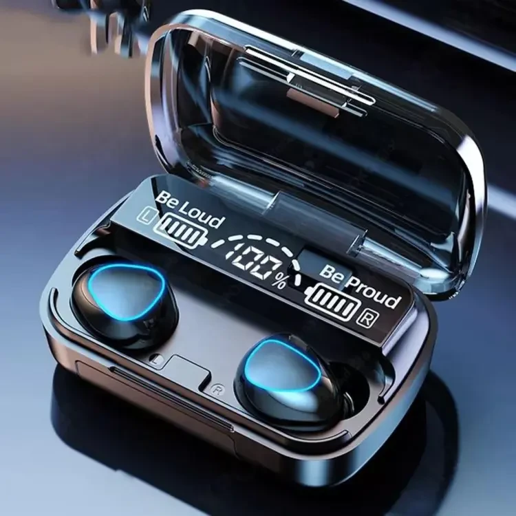 M10 Tws Bluetooth 5.1 Earphones 2000Mah Charging Box Wireless Headphone 9D Stereo Sports Waterproof Earbuds Headsets With Microphone & With Hd Led Display - Earbuds - Bluetooth Headphone - Bluetoot