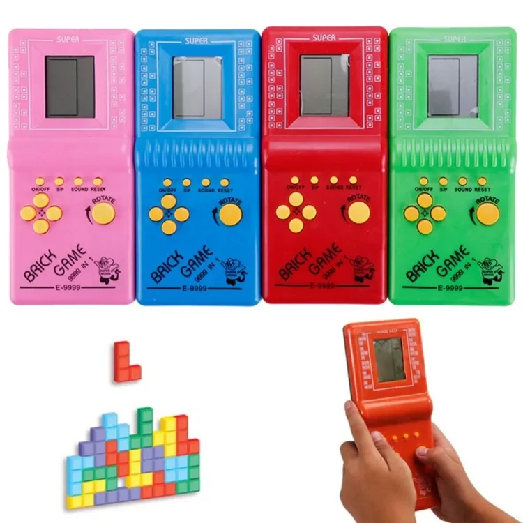 1Pieces BRICK GAME 9999 IN 1, Video Game Toy for Kids -Random Color