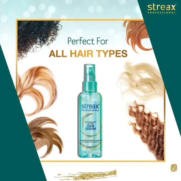 Streax Professional Hair Serum Vitariche Gloss - 115ml