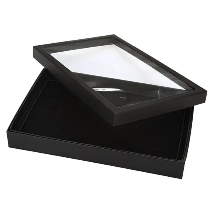 100 Ring Box Jewelery Display Storage Box Square Tray Show Case Organizer ear holder