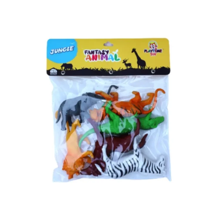 Baby Playtime Fantasy plastic Animal toys set (Jungle)