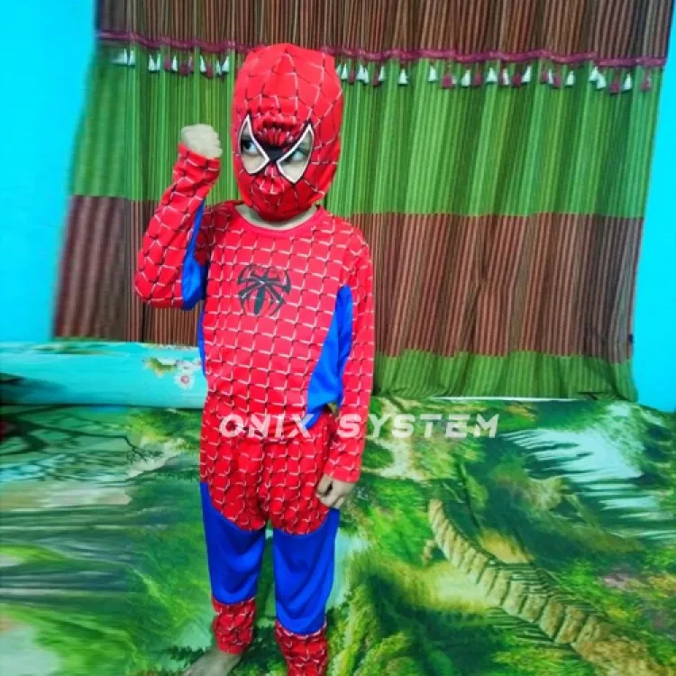 Spiderman Fancy Dress Costume Superhero Costume Kids Cartoon Fancy Dress for Costume Party Spiderman Dress For Kids