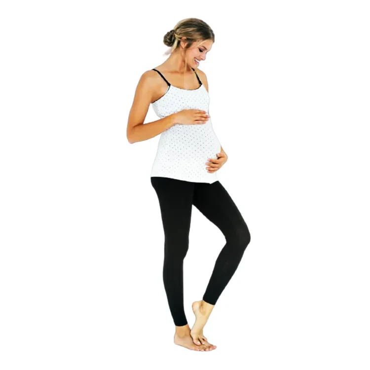 Women's Spaghetti Strap Camisole Soft Cotton Pregnancy Nursing Top