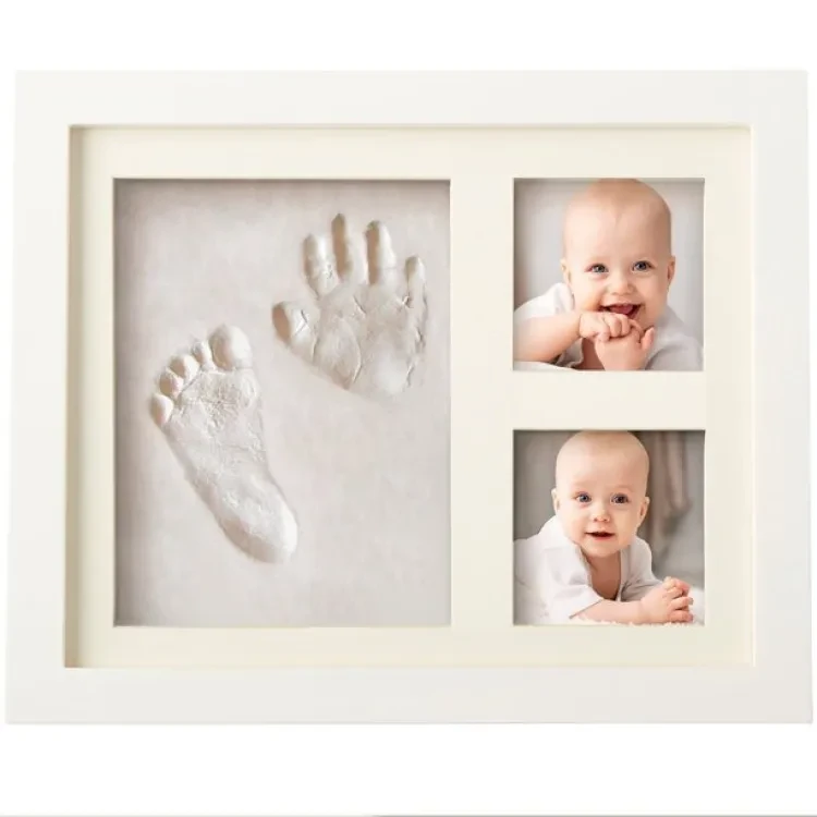 Adure Box My First Year Baby Memory Gift Kit Baby Handprint Memory Kit Baby Footprint Memory Kit Clay Systemic Hand & Foot Print Memory Kit Photo Include Life Time Memory Kit - Toy