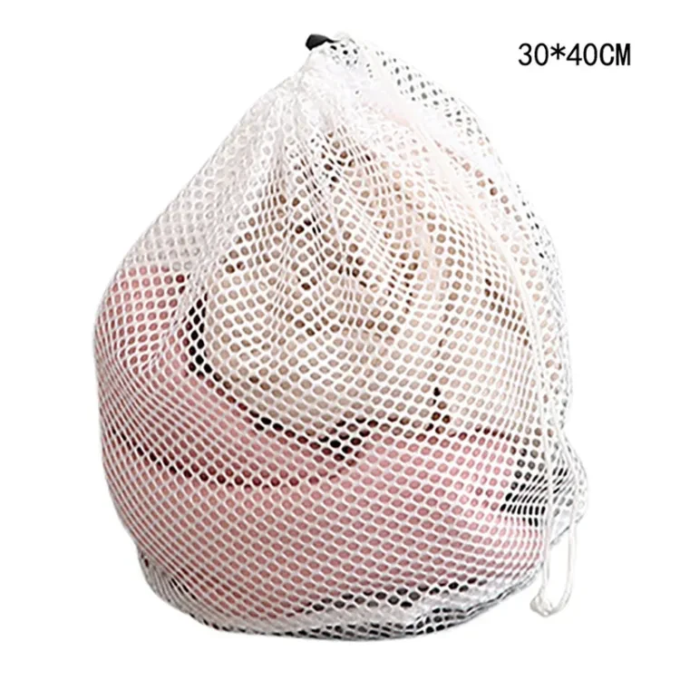 4 Size Mesh Laundry Bag Polyester Laundry Wash Bags Coarse Net Laundry Basket Laundry Bags for Washing Machines Mesh Bra Bag