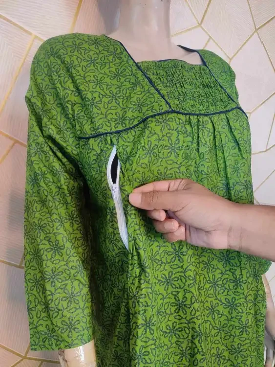 Long Sleeve 100% Cotton Maternity maxi Mother maxi Nursing maxi Baby feeding maxi
