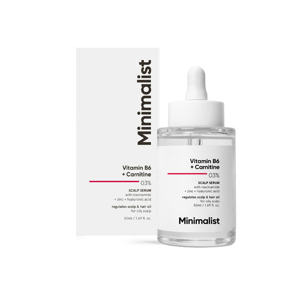 Minimalists Vitamin B6 + Carnitine 03% Scalp Hair Serum 50ml
