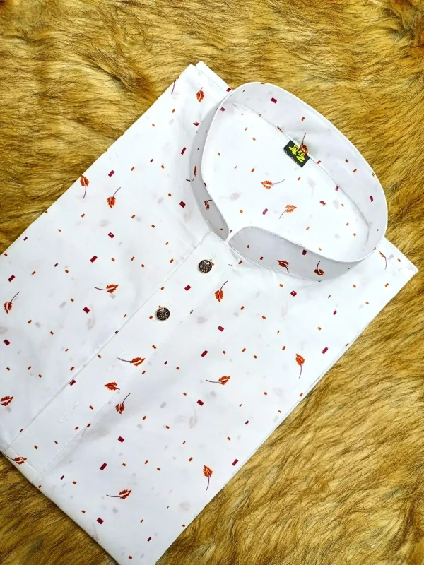 Exclusive Tissue Cotton - Indulge in the Luxury of Tissue Cotton with an Exclusive Long Sleeve Panjabi for Men