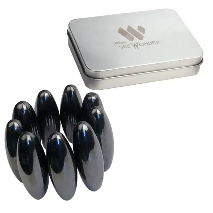 10 Psc egg shape black shining magnet,singing magnet