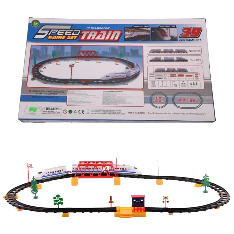 39 Pcs Battery Operated Big Size Simulation Bullet Train