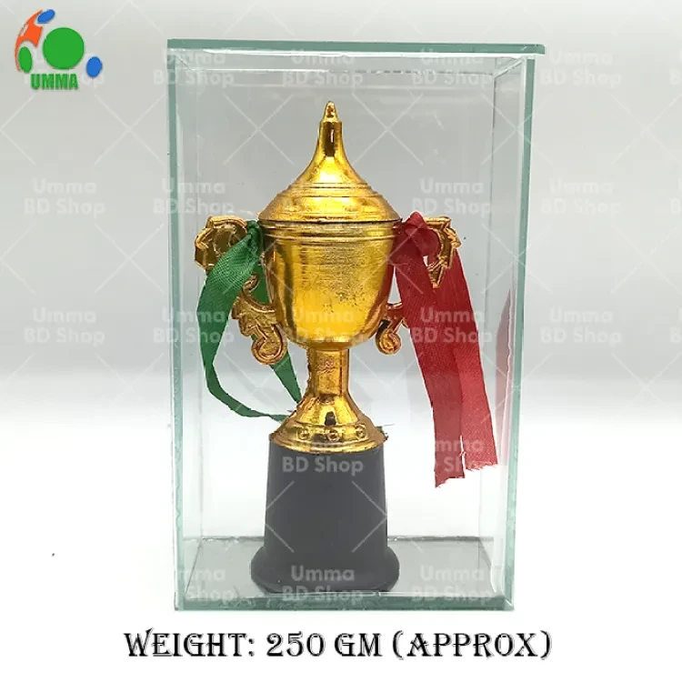 Mini Trophy for all type of Sports Glass and Plastic Mini -6 inch