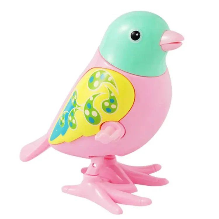 Wind Up Cute and Colorful Clockwork Jumping Parrot Toy Bird Toy Fantastic Birthday Gifts Little Kids - Baby Toys