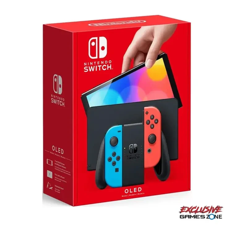 Nintendo Switch OLED - Neon Blue/Red