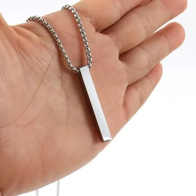 Stylish Addition - Fashion New Pendant Necklace Men Punk Trendy Simple Stainless Steel Chain Jewellery Gift - Modern - Choice Expression