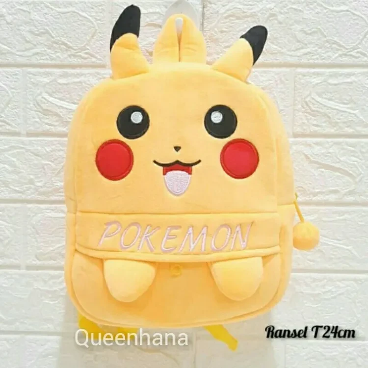 Pokemon Cute Kids Backpack Toddler Bag Plush Animal Cartoon Mini Travel Bag for Baby Girl Boy 14inch