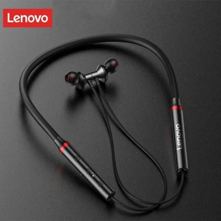Lenovo HE05x Upgraded Version Bluetooth 5.0 IPX5 Waterproof Neckband Wireless Earphone- stir shop