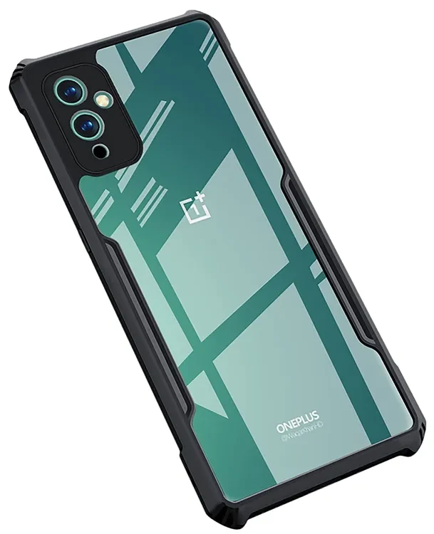 For OnePlus 9 ( 1+9 ) Edge-Reinforced Shockproof Cushion Back Clear Hybrid Transparent Hard Cover Casing