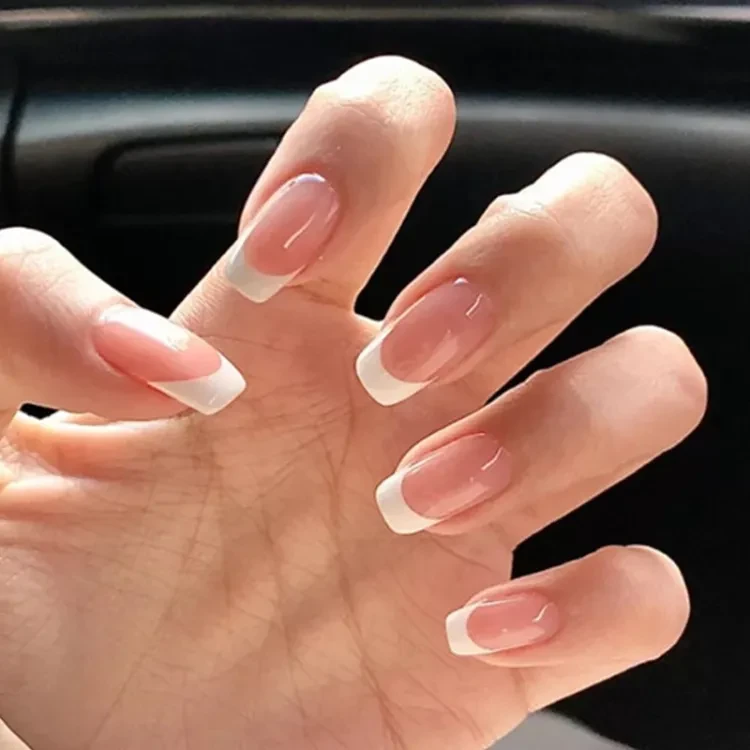 24pcs With Glue Fake nails With Design False nails Wearable press on nails stylish pattern Artificial nails Full Cover nail art