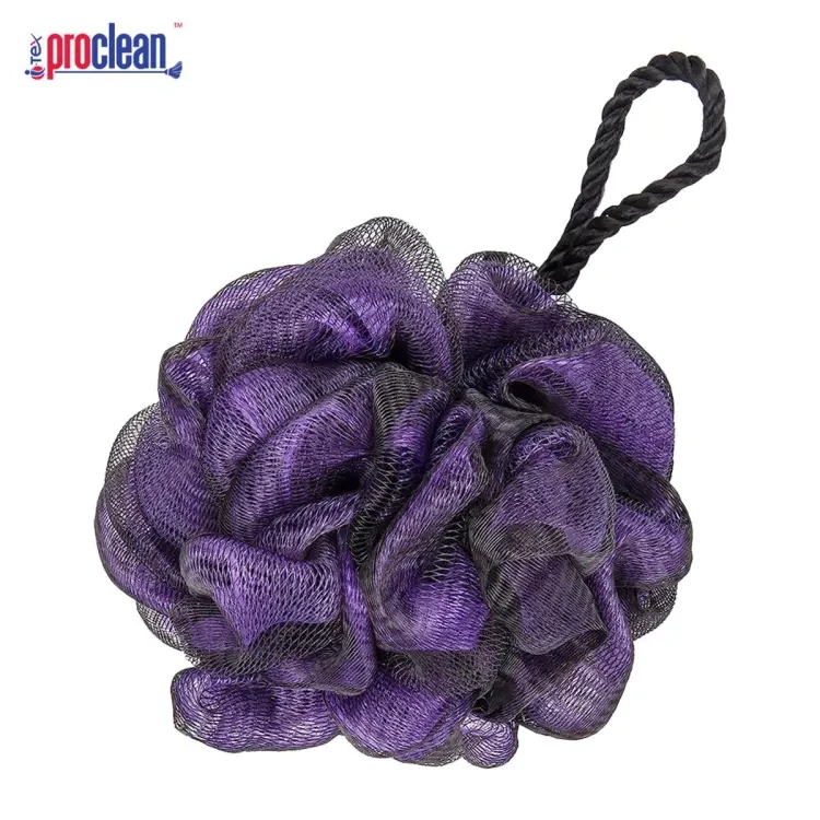 PROCLEAN Colorful 1pcs Soft Sponge Bath Bubble Ball Foaming Shower Mesh Body Skin Cleaner Exfoliating Scrubber Back Brush Bathroom Accessories SPONGE BB-1558