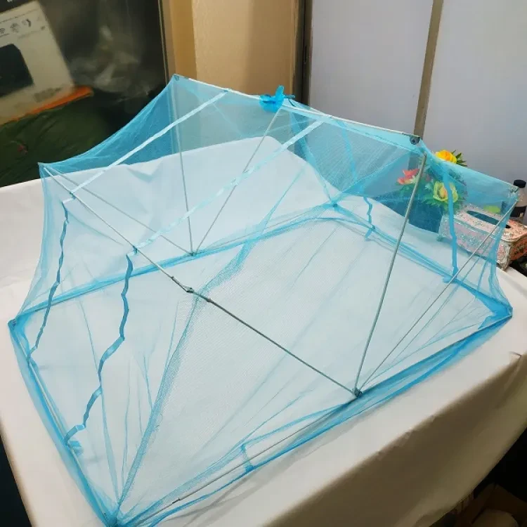 1Ps Baby Folding Mosquito net China Portable Space Saving (26x22x20 inches - Colour As Per Stock)