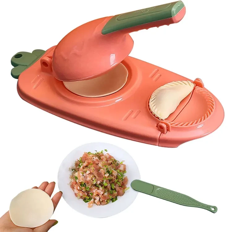 2 in 1 magic cake maker -2 in1 dumpling maker diy kit wrapper presser manual Labor-machine kitchen gadgets mini size