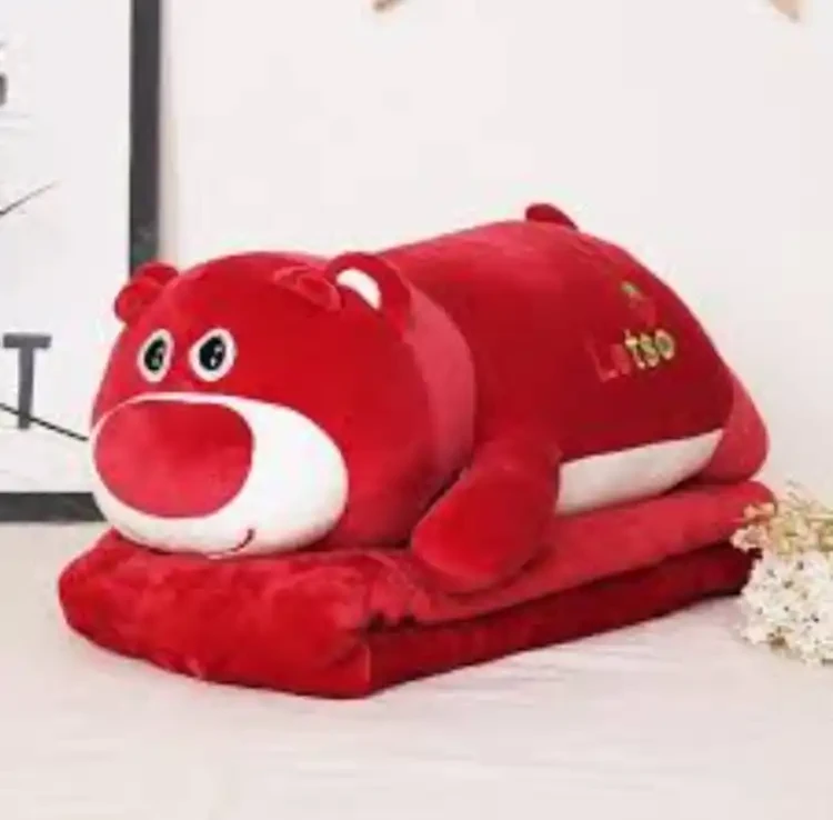 Strawberry Lotso Bear Long Pillow Soft Plush Toy