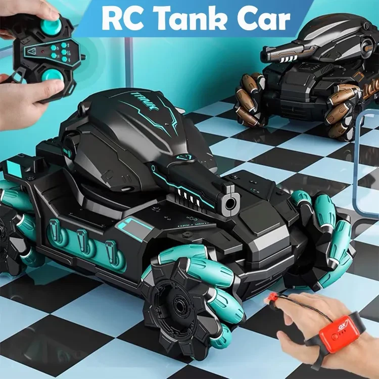 function light music remote control one button spray 360 degree rotation water launch drifting stunt car equipped with USB cable rechargeable battery