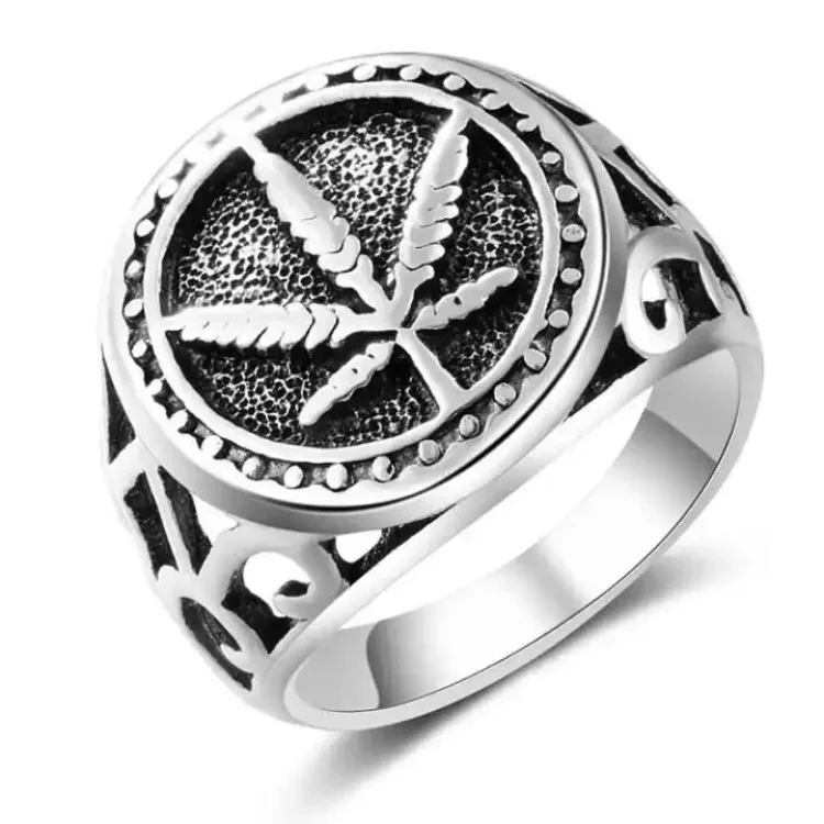 Indispensable -Upscale Living -Ancient Silver Color Drop Ring For Men- Inventive Choice Preferble - Low Hassle and Maintanance