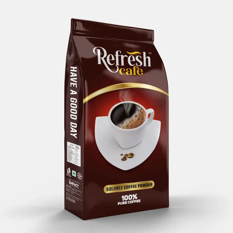 Refresh Cafe Agglo Instant Black Coffee - 200gm Pouch Pack