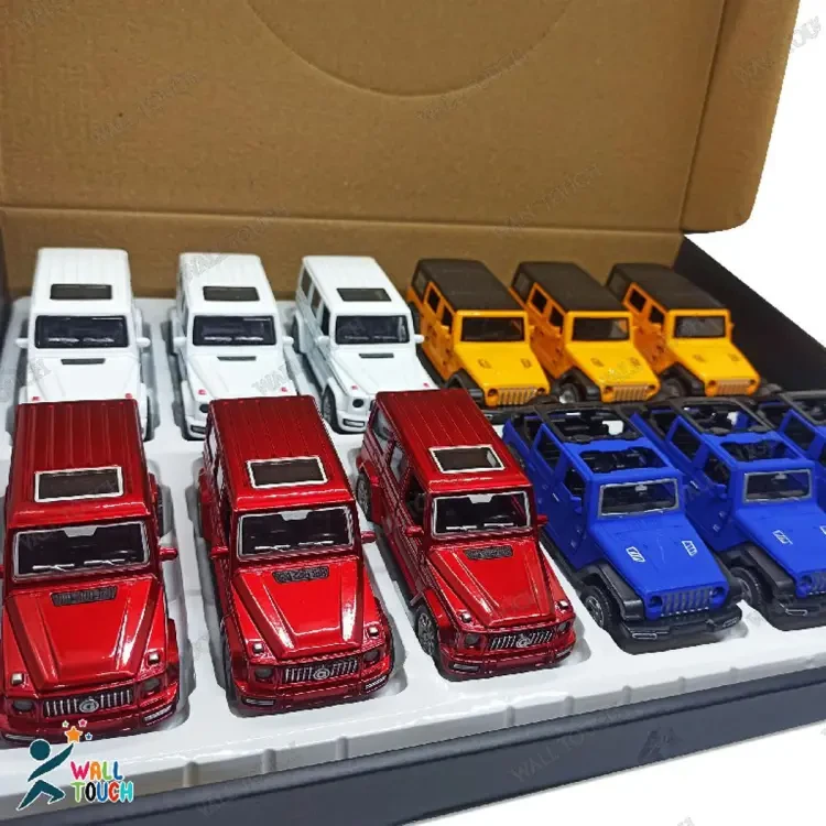 Mercedes Benz G-Class & Wrangler Open Roof Jeep Model, Full Metal Body Pull and Back Car For Toddlers Kids Gift 1981 Model