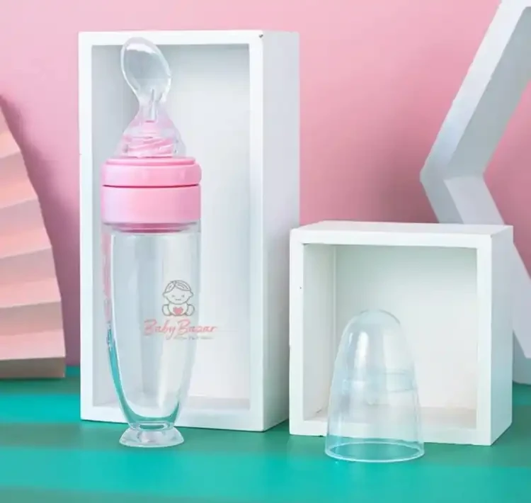 Baby Silicone spoon feeder Bottle 90/120ml -1pcs